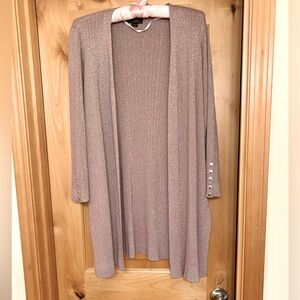 Belldini Soft Champagne Pink Cardigan Sweater Size 2X NWOT